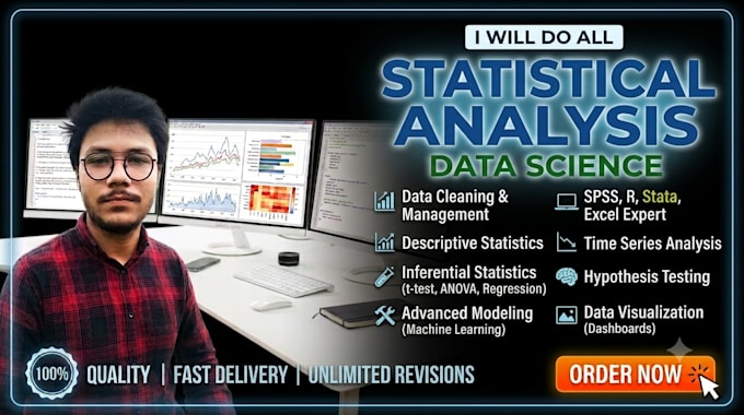 do statistical data analysis for you using spss,stata,r