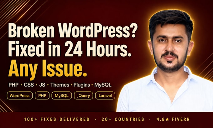 fix wordpress, php errors, issues and customization