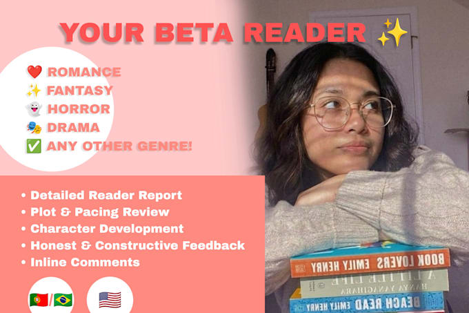 be your professional beta reader in portuguese or english