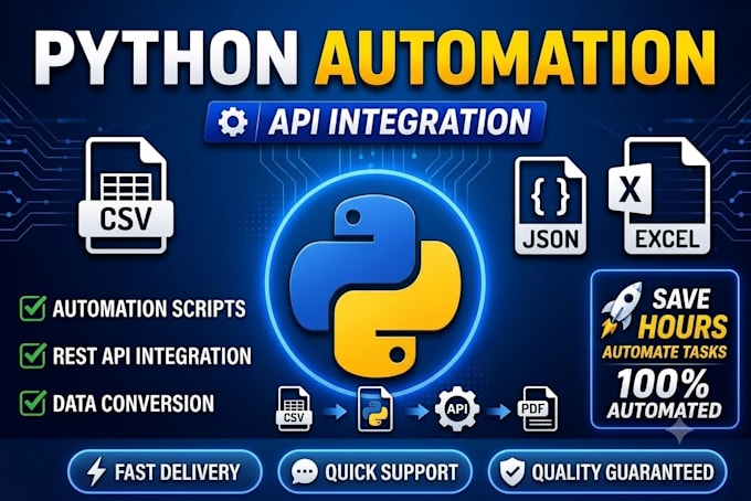 develop python automation scripts and API integration