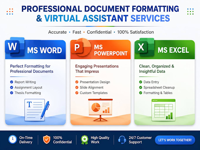 format your ms word documents and powerpoint slides