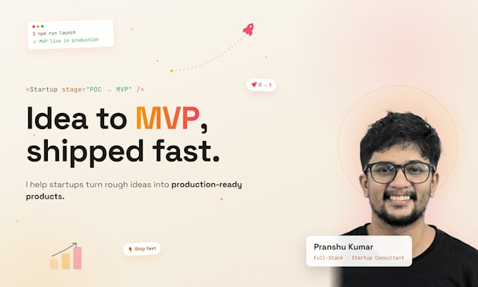develop a production ready mvp for your startup idea