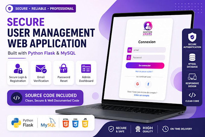build a secure user management web application