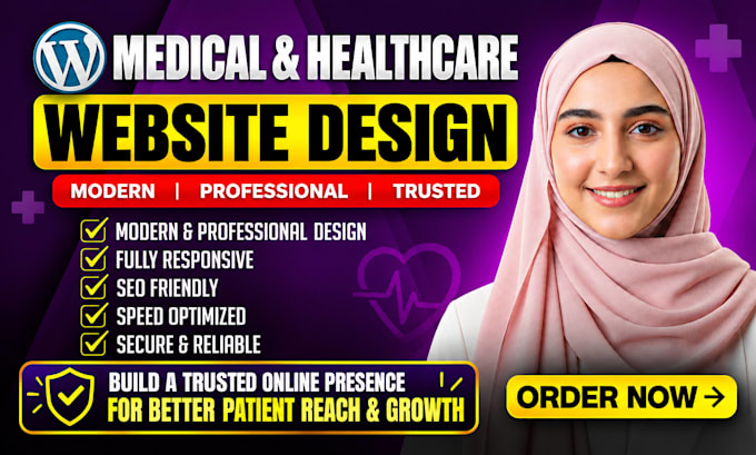 design a professional wordpress website for your dental clinic