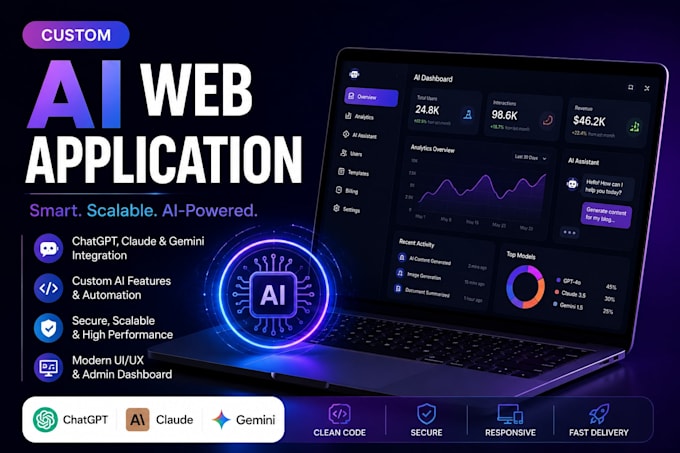 develop a custom ai web application with chatgpt integration