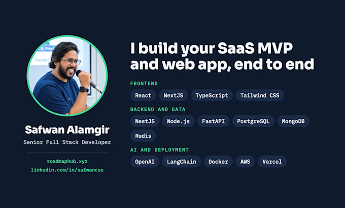 build your saas mvp or web app with nextjs and nestjs