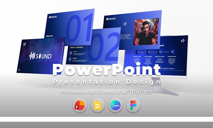 design professional pitch deck for your startup or investors