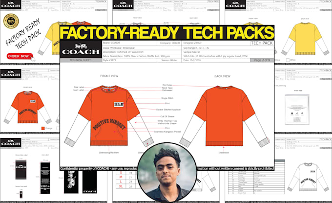 make clothing tech pack design