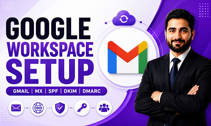 set up google workspace, gmail, mx, spf, dkim, and dmarc