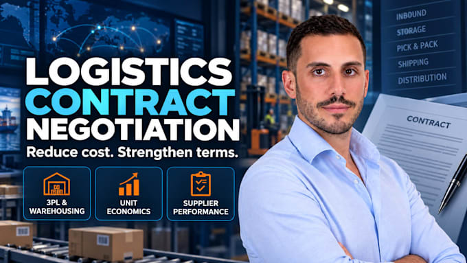 negotiate and optimize your logistics and warehousing contracts