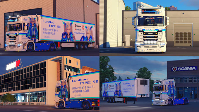 make custom trailer, liveries, trucks, custom ets2 mod, ats mod, ets skin, track