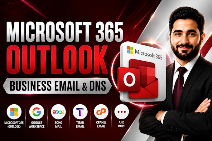 set up microsoft 365 outlook business email and dns, fix issues
