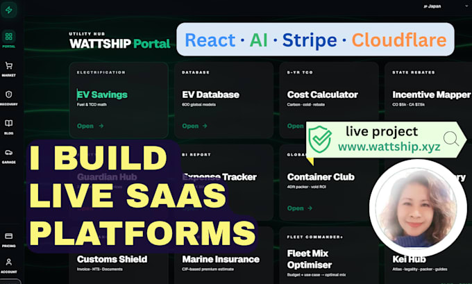 build a custom ai saas platform or web app with react