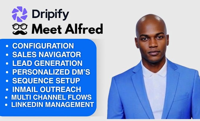 setup dripify b2b linkedin outreach, meetalfred sales navigator leads, expandi