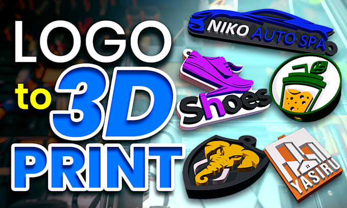 turn your logo into 3d model for 3d printing