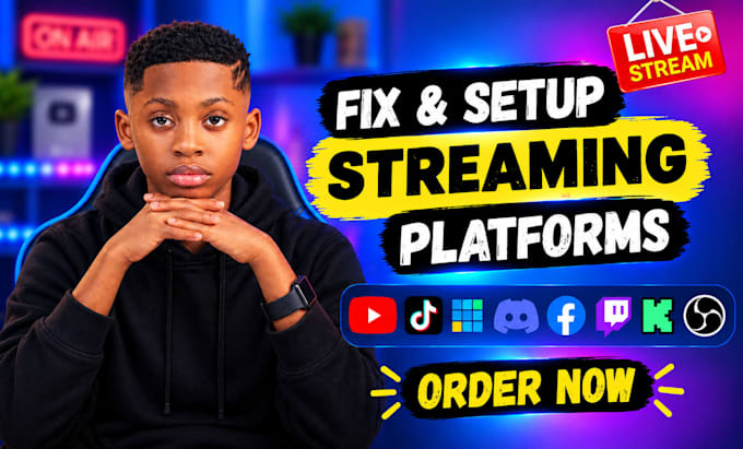 professional obs setup and optimization for twitch, youtube,kick,tiktok whatnot