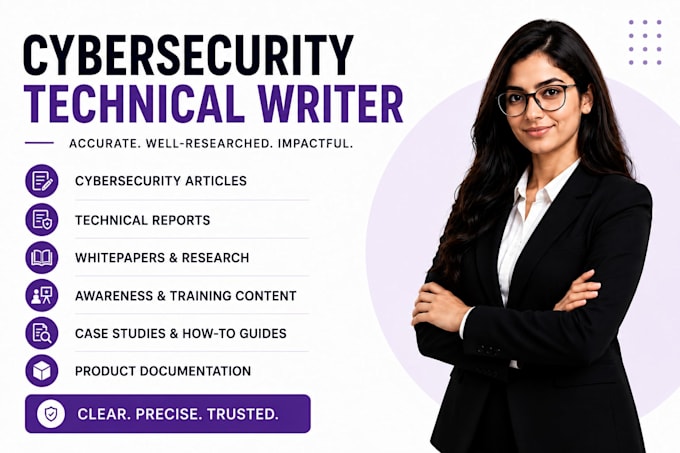 do professional cybersecurity research and technical writing