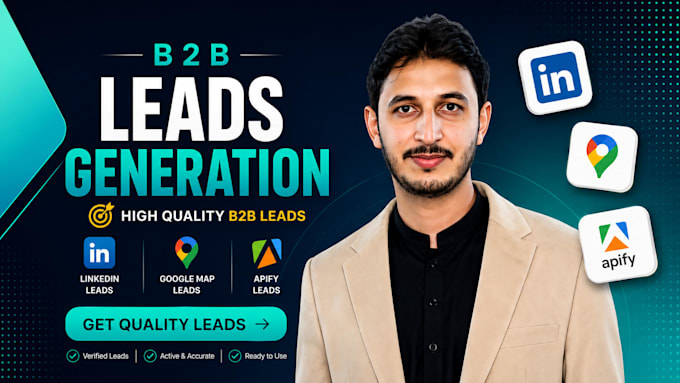 do b2b lead generation, linkedin leads and verified email