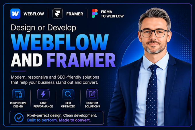 design, develop webflow or framer website, figma to webflow, framer developer