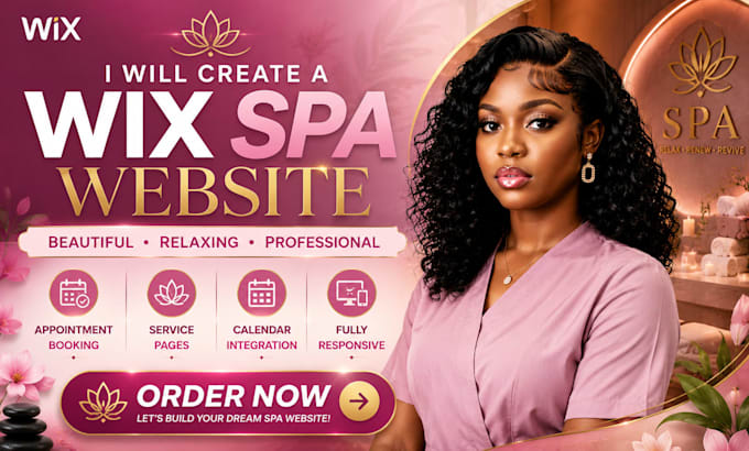 create a wix spa website appointment booking, service page, calendar integration
