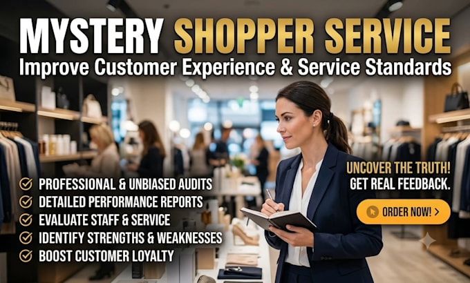 be your mystery shopper