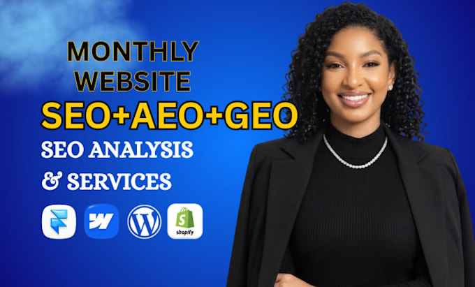 do SEO optimization onpage technical service wordpress, framer, webflow, wix