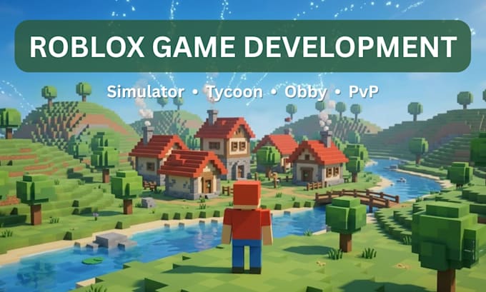create roblox full game development, full game creation, scripter vfx UI map