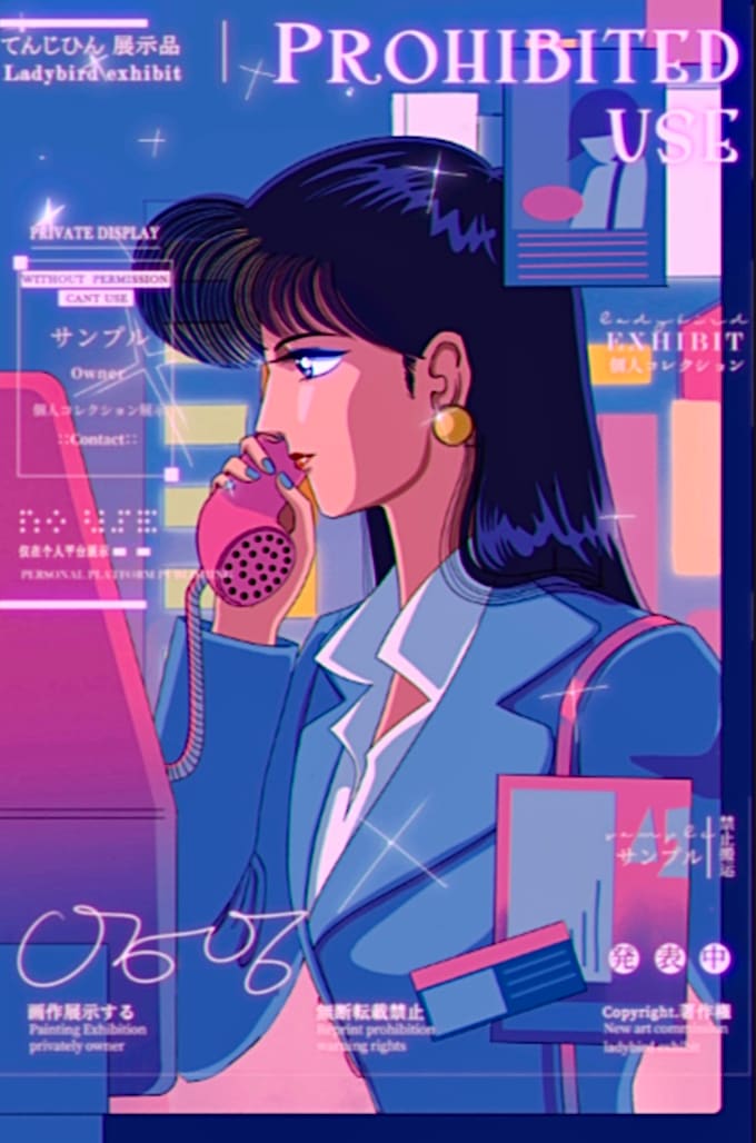 draw a half body portrait in retro anime style for you