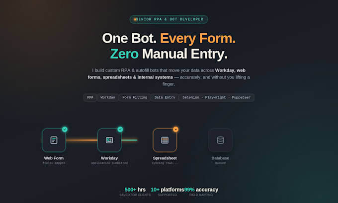 make workday bot, form filler, form bot, rpa bot, autofill bot, auto applier bot