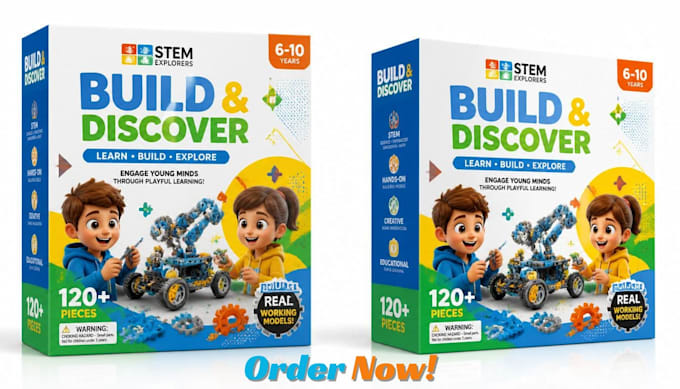 design creative educational toy box and packaging design