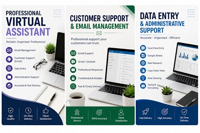 professional virtual assistant for customer support, email