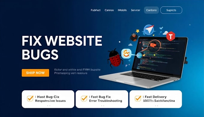 fix website bugs, errors, and issues professionally