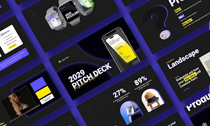 fix and clean up your powerpoint slides, redesign polished investor pitch deck