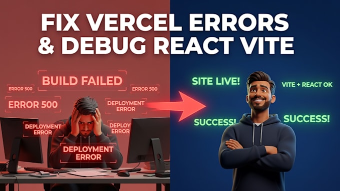 fix vercel deployment errors and debug react vite applications