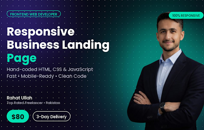 build a responsive business landing paget