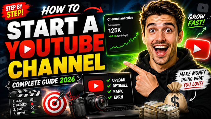 design eye catching youtube thumbnails