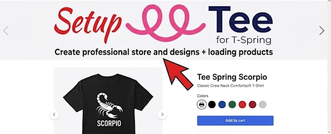 do tee spring setup and upload designs