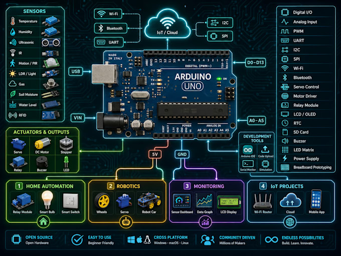 do arduino programming and circuit schematics