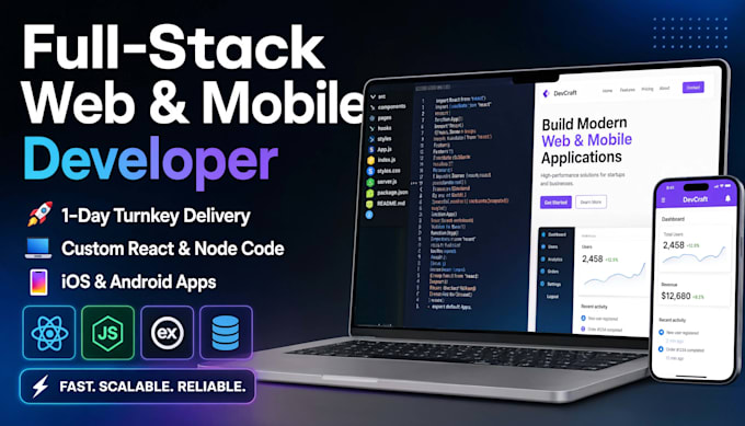 do professional full stack web or mobile development turnkey solutions