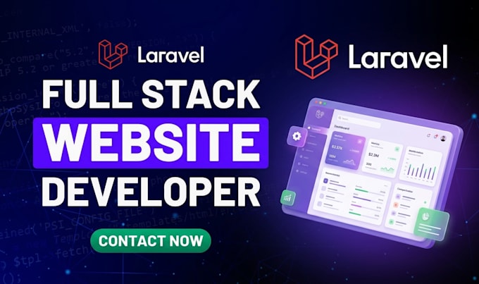 develop full stack web application using php laravel react