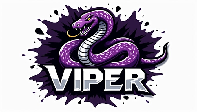 make an amazing viper snack logo in one day