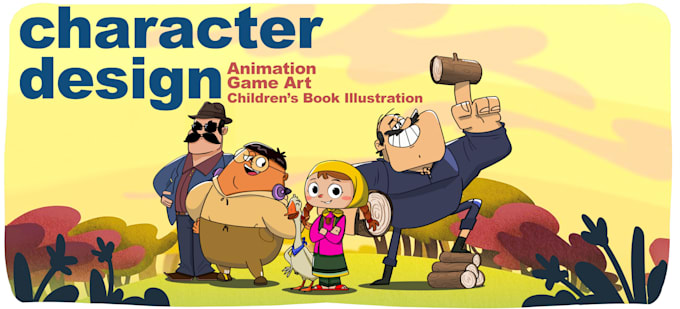design professional animation characters