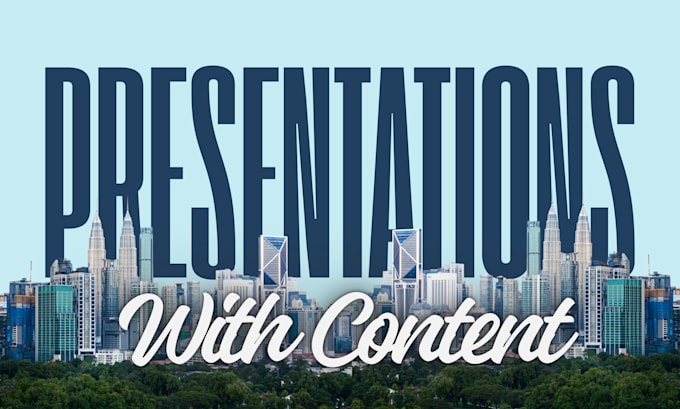 design powerpoint presentations with content
