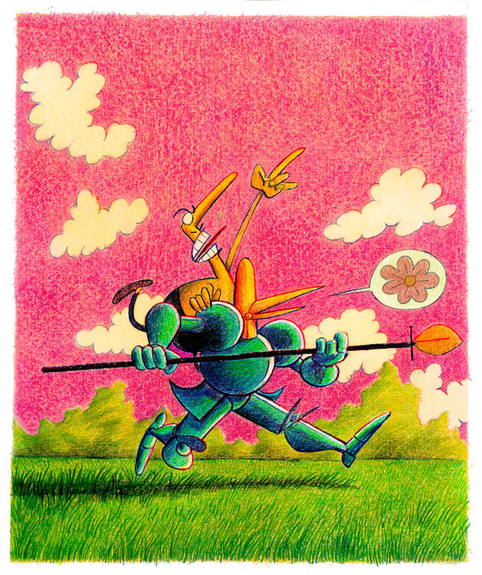 illustrate a panel with pastels