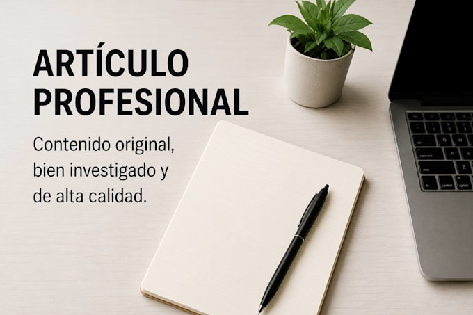 write high quality articles