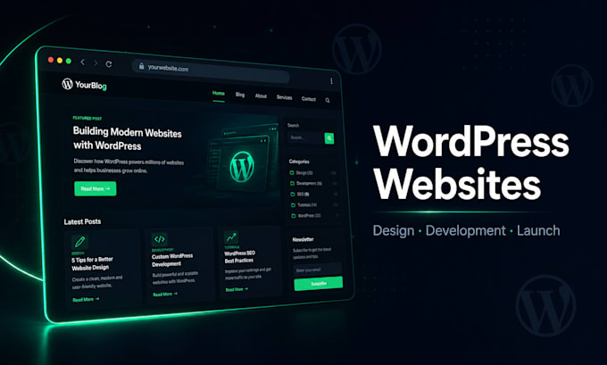 design and develop a professional wordpress website