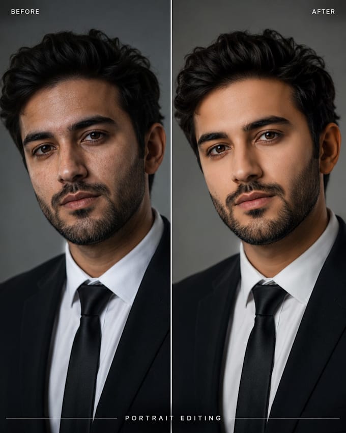 do high end photoshop face retouching and portrait editing