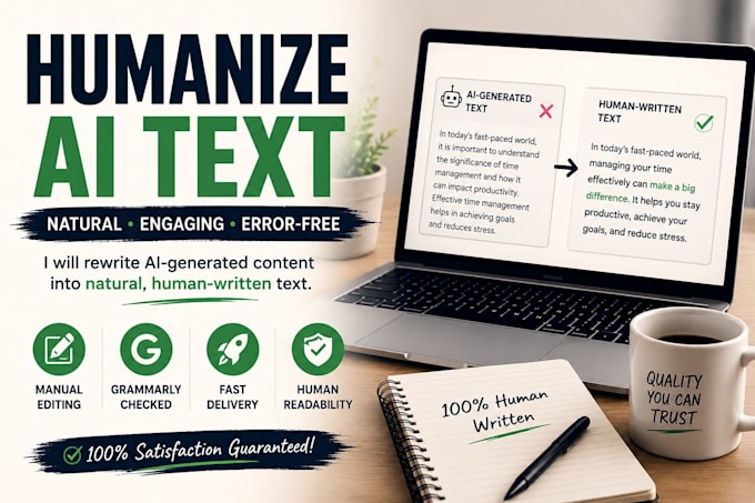 humanize ai generated text into natural human writing