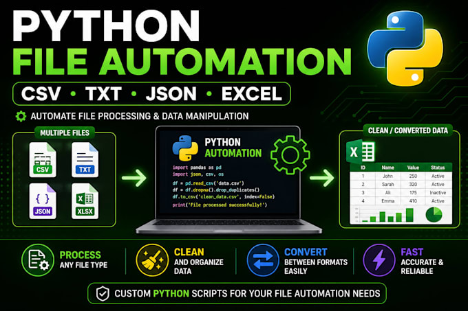 automate file processing with python scripts