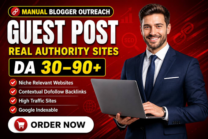 provide blogger outreach and guest post backlinks for SEO